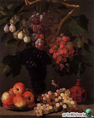 Juan Bautista de Espinosa manzanas y ciruelas Norge oil painting art